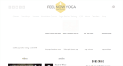 Desktop Screenshot of feelnowyoga.com